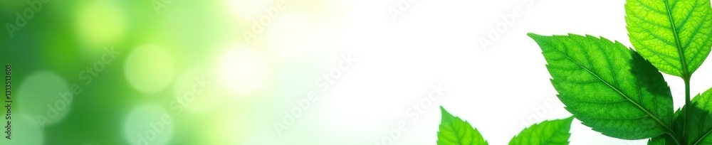 Lush green leaves against stark white backdrop , photography, minimal Lush green leaves against stark white backdrop , photography, minimal
