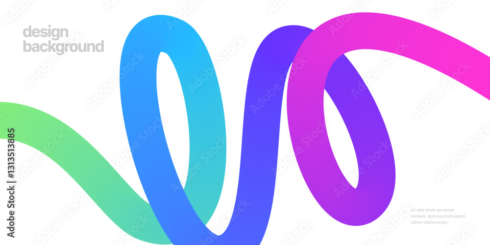 Background with wavy gradient shapes. Colorful squiggles gradient lines design for flyer, poster, cover or banner. Vector illustrations. Background with wavy gradient shapes. Colorful squiggles gradient lines design for flyer, poster, cover or banner. Vector illustrations.