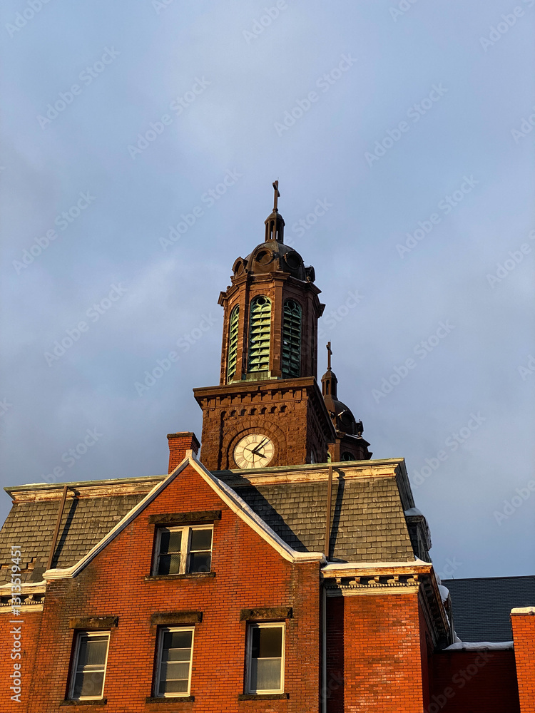 Fototapeta premium Spire with Clock