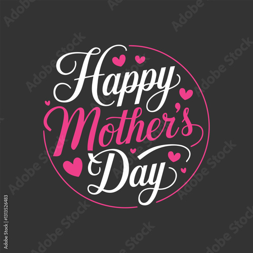 Elegant happy mothers day sweet background design