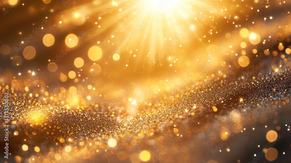 Golden holiday abstract background, shimmering light, festive Golden holiday abstract background, shimmering light, festive