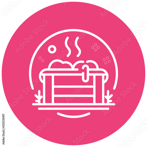 Hot Tub Vector Icon