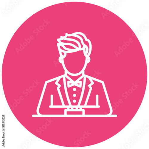 Film Festival Judge Vector Icon