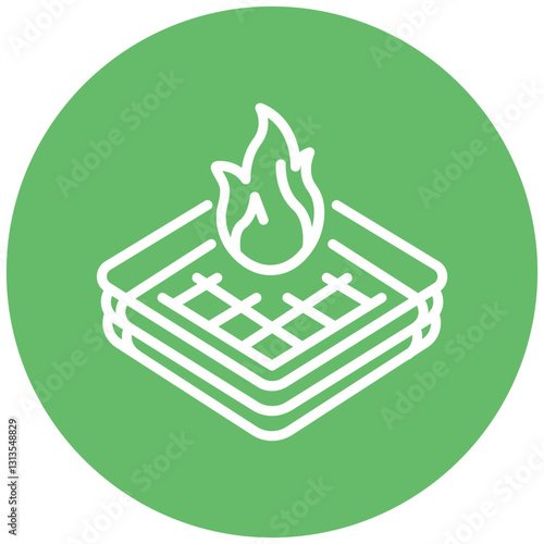Fireproof Blanket Vector Icon