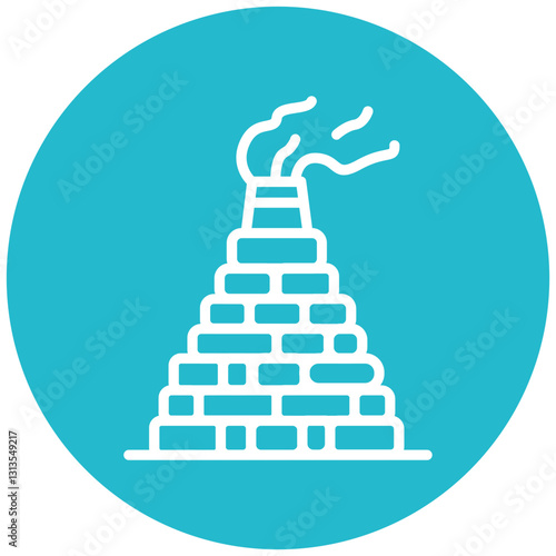 Brick Kiln Vector Icon