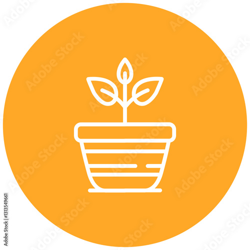 Plant Pot Vector Icon