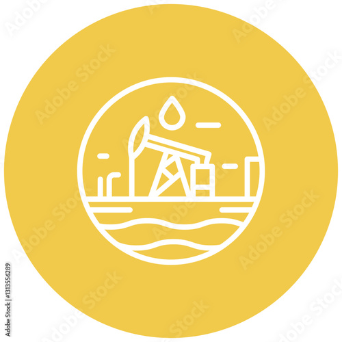 Shale Oil Vector Icon