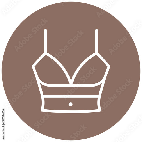 Crop Top Vector Icon