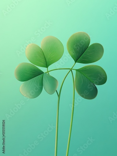 Lucky shamrock plants in a pot, symbolic of Irish tradition.