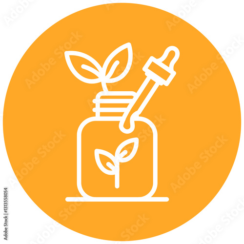 Hair Growth Oil Vector Icon