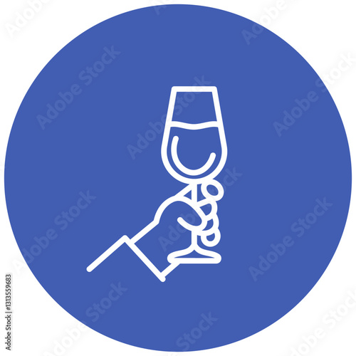 Midnight Toast Vector Icon