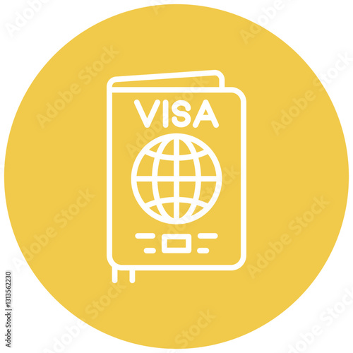 Visa Application Vector Icon