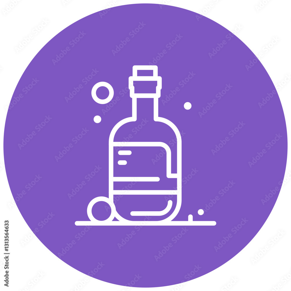 Whiskey Bottle Vector Icon Whiskey Bottle Vector Icon