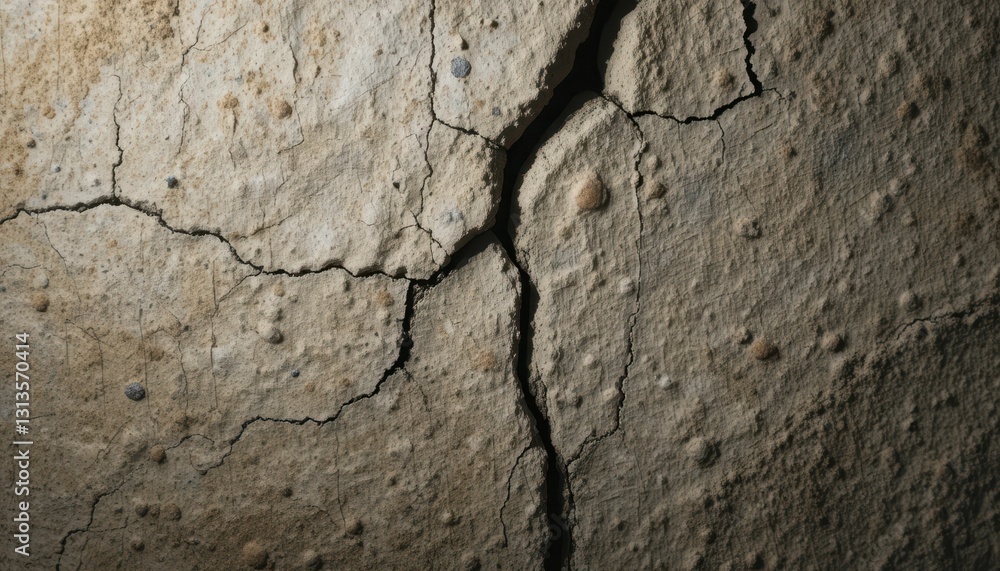 Textured Wall with Cracks and Imperfections in Natural Environment Textured Wall with Cracks and Imperfections in Natural Environment