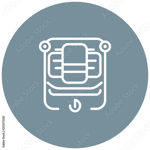 Smart Towel Warmer Vector Icon