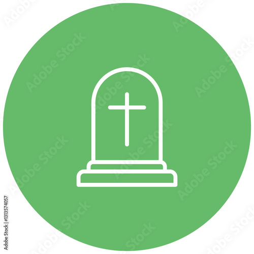 Grave Marker Vector Icon