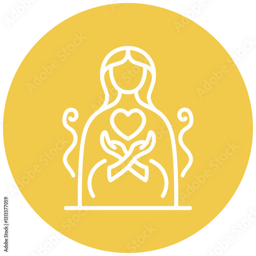 Healer Role Vector Icon