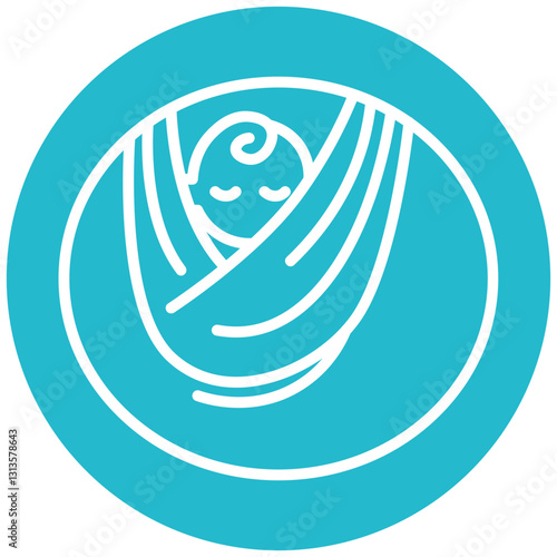 Baby Sling Vector Icon
