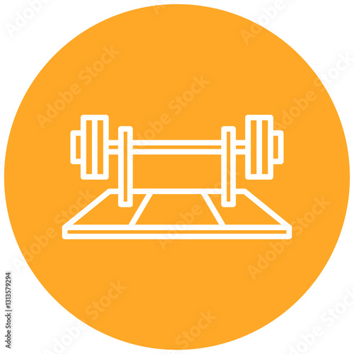 Deadlift Platform Vector Icon