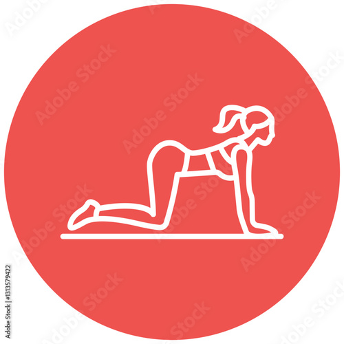 Glute Bridge Vector Icon