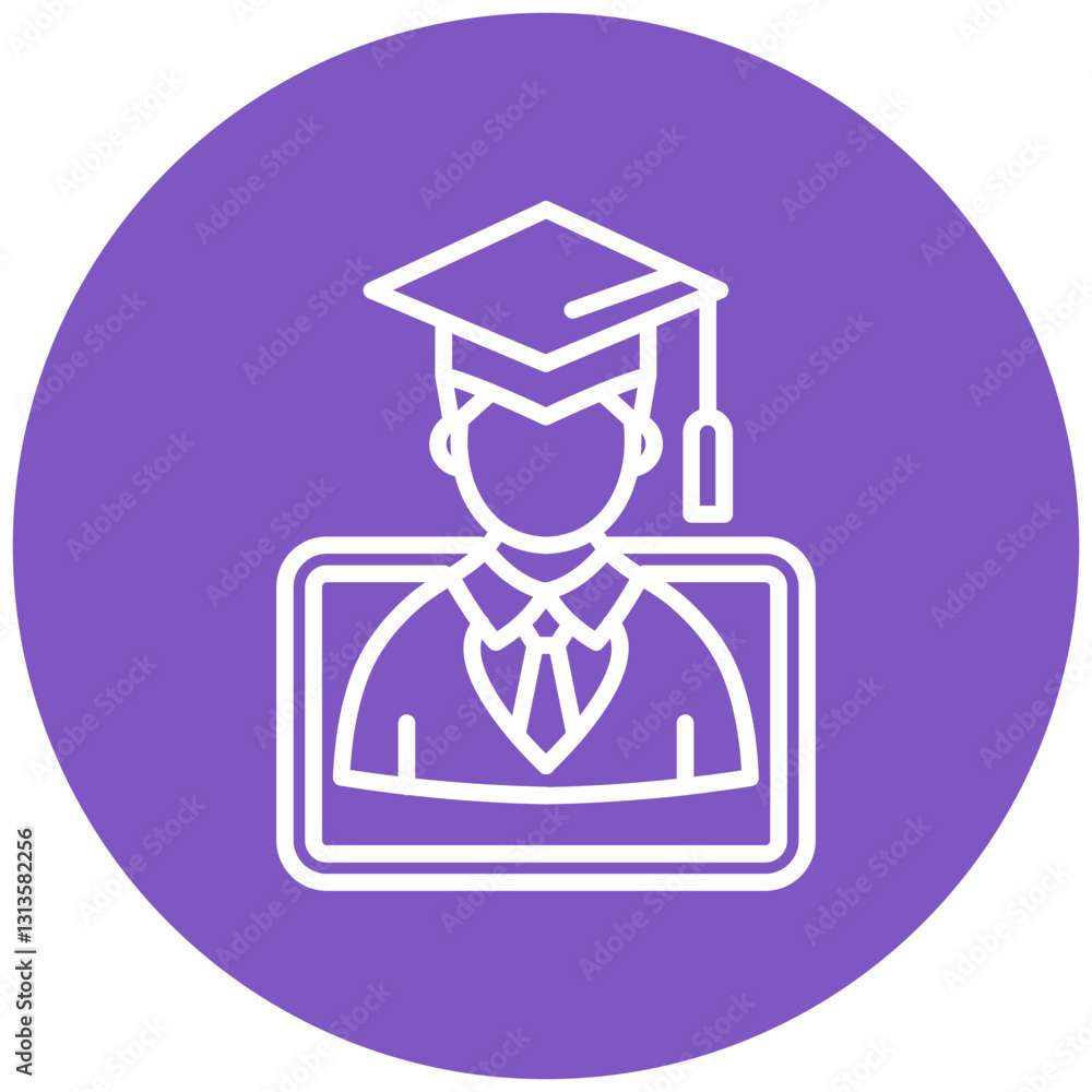 eLearning Platform Vector Icon eLearning Platform Vector Icon
