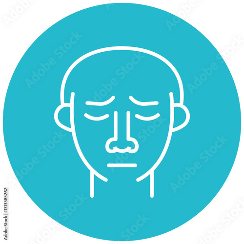Nasal Congestion Vector Icon