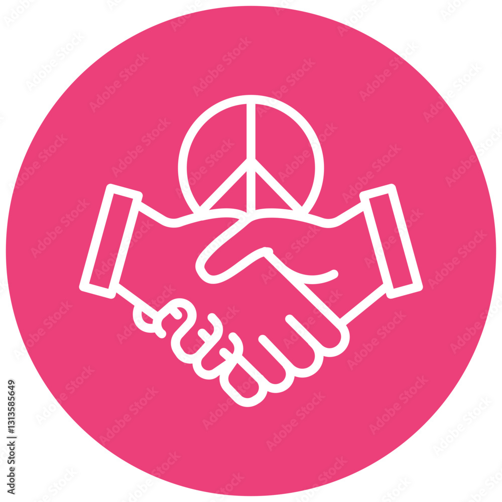 Conflict Prevention Vector Icon Conflict Prevention Vector Icon