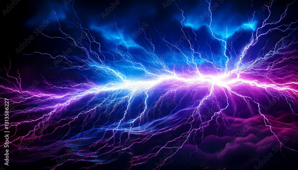 Futuristic Sci-Fi Lightning Energy Waves AI-generated Futuristic Sci-Fi Lightning Energy Waves AI-generated