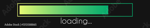 Load bar. Progress gradient download interface. Loading sign. Vector loader concept