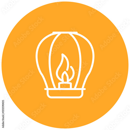 Sky Lantern Vector Icon