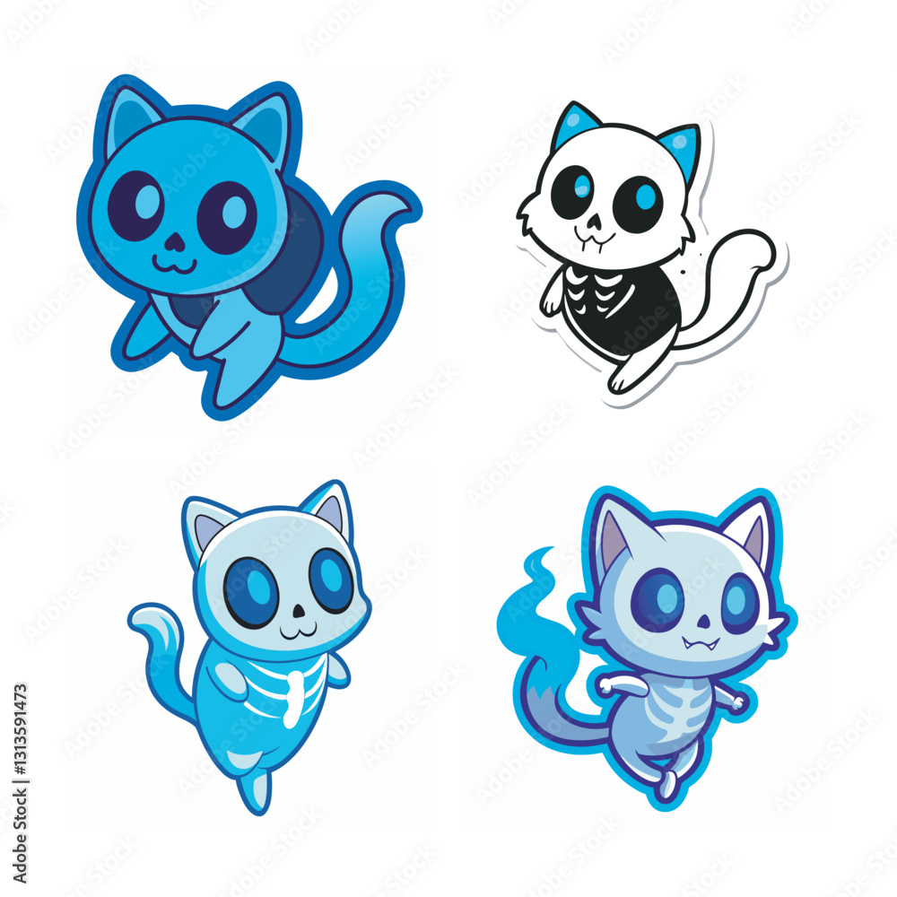 set of funny cats set of funny cats