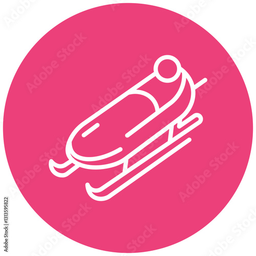 Luge Vector Icon