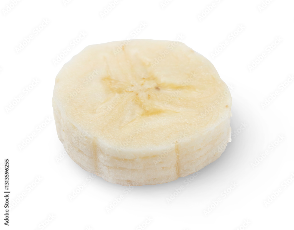 Banana slice isolated on transparent background Banana slice isolated on transparent background