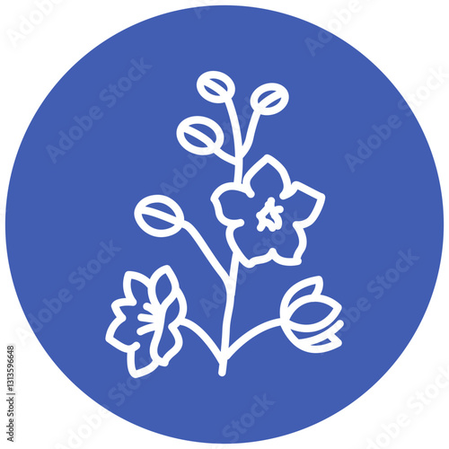 Delphinium Vector Icon