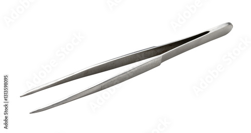 Konstfotografi Metal tweezers isolated on transparent background