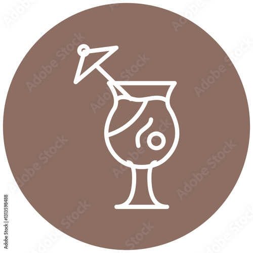 Pina Colada Vector Icon