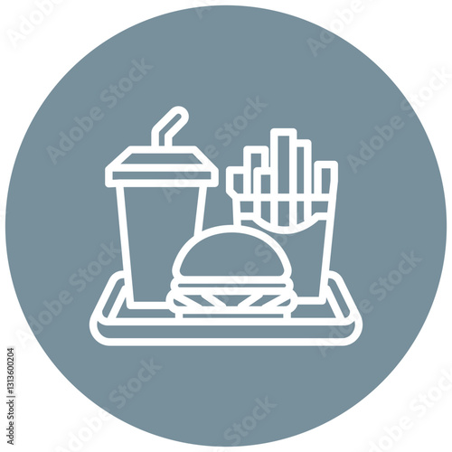 Combo Meal Vector Icon