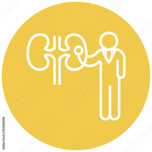 Kidney Checkup Vector Icon