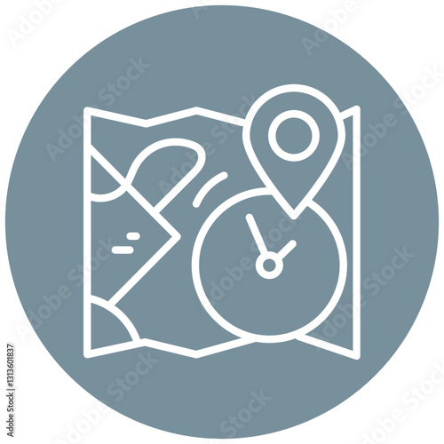 Estimated Time of Arrival Vector Icon