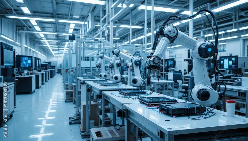 Advanced Robotics in Manufacturing Facility with Automated Systems Advanced Robotics in Manufacturing Facility with Automated Systems