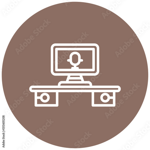 Newsroom Workflow Vector Icon