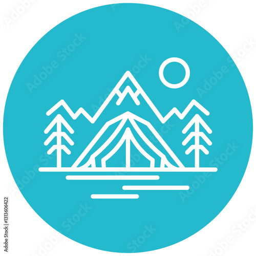 Mina Camp Vector Icon