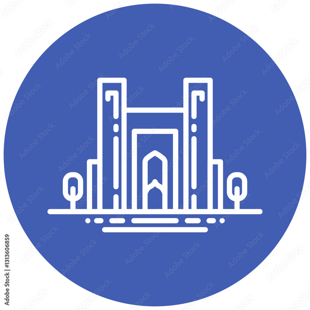 Naklejka premium Safa-Large Monument Vector Icon