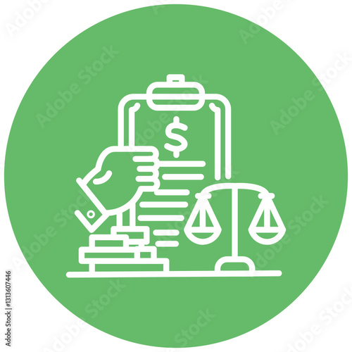 Corruption Audit Vector Icon