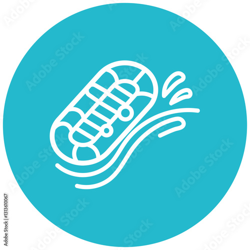 Raft Slide Vector Icon