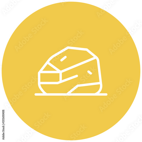 Chipping Rock Vector Icon