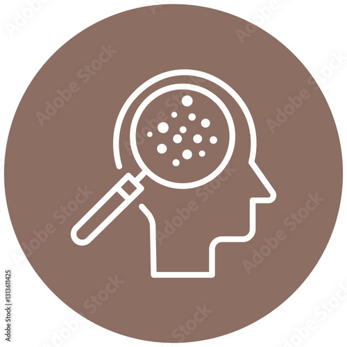 Irritated Scalp Vector Icon
