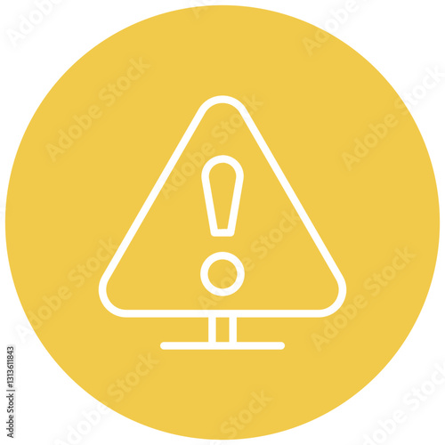 Trigger Warning Vector Icon