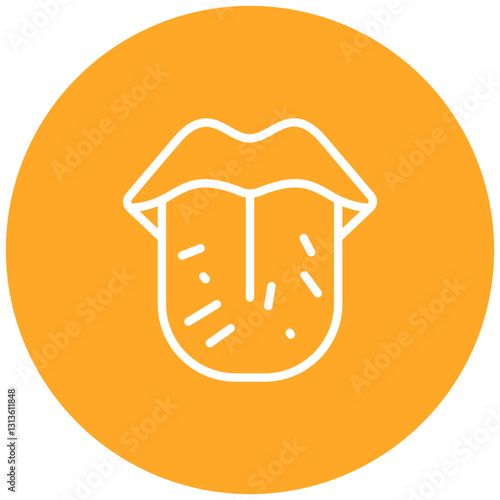Tongue Swelling Vector Icon