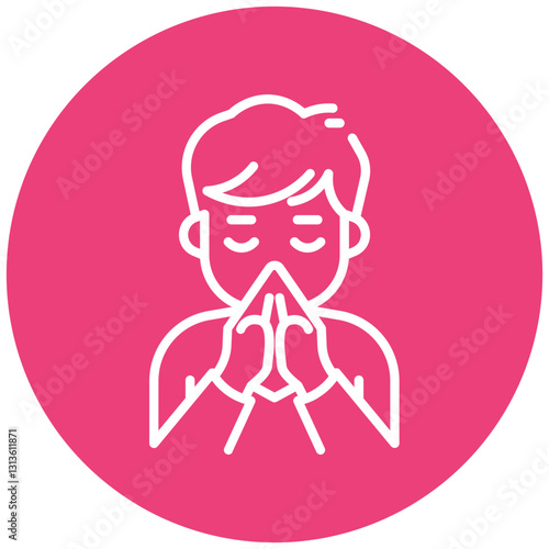 Sneezing Fit Vector Icon